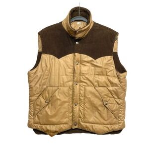 Vintage Van‎ Cort All Weather Wear Quilted Corduroy Puffer Vest L